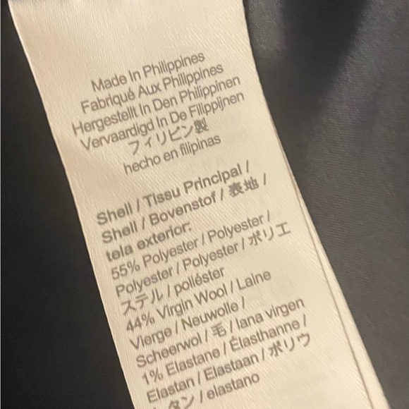 J Crew Willa Blazer Black Italian Wool Blend Excellent Condition -Size 10 - Picture 5 of 10